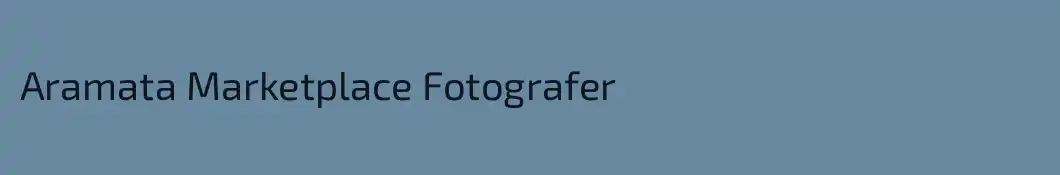 Aramata Marketplace Fotografer